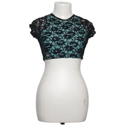 Crop Top (Schwarz, Türkis) von Rad