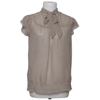 Sløjfebluse (Beige, Brun) fra Orsay