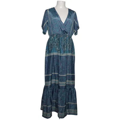 Maxi dress (Blue, Turquoise) from Manvi Silk, Viscose
