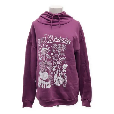 Huvtröja (Lila, Vit) från Olé Bomull, Polyester