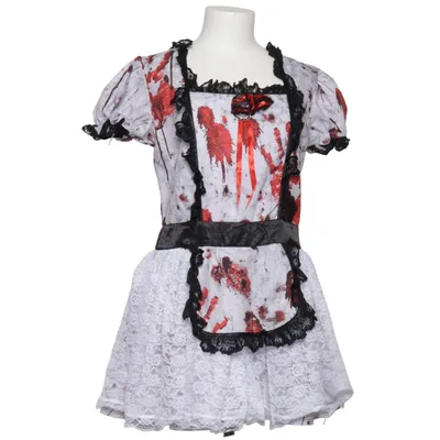 Maskeradkläder (Vit, Röd, Svart) från Deiters Polyester