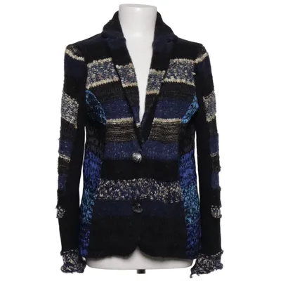 Cardigan (Sort, Blå, Flerfarvet) fra Lulu-H Viscose, Uld