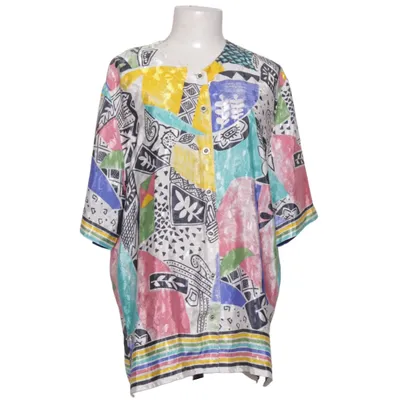 Short sleeve shirt (Blue, Yellow, Multicolored) from Delmod Polyester