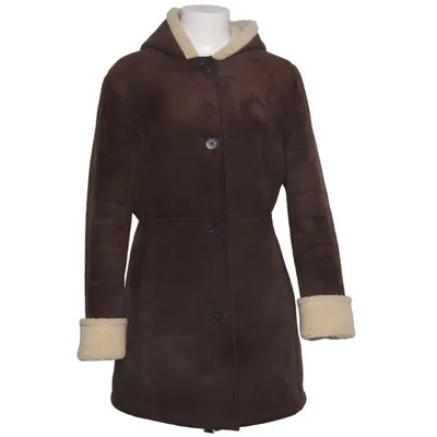 Shearlingjakke (Brun, Beige) fra Lands' End Akryl, Polyester