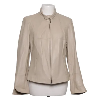 Læderjakke (Beige) fra Madeleine Læder, Polyester
