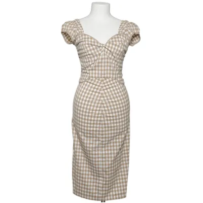Jurk (Beige, Wit) van Stop Staring Elastaan, Polyester, Viscose