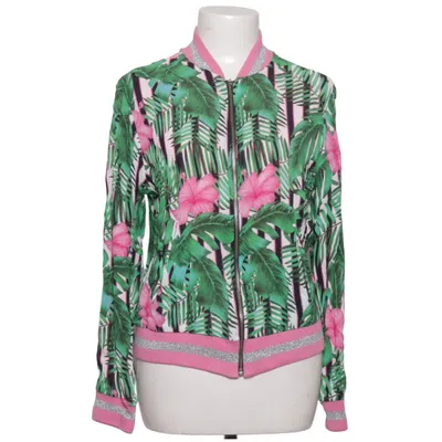Bomberjakke (Pink, Grøn, Flerfarvet) fra Rich & Royal Viscose