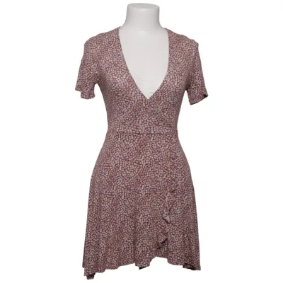 Wrap dress (Brown, White) from Pull & Bear