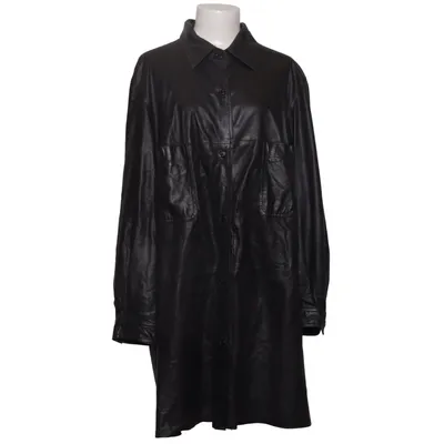 Leather coat (Black) from S'egnaro Leather, Polyester