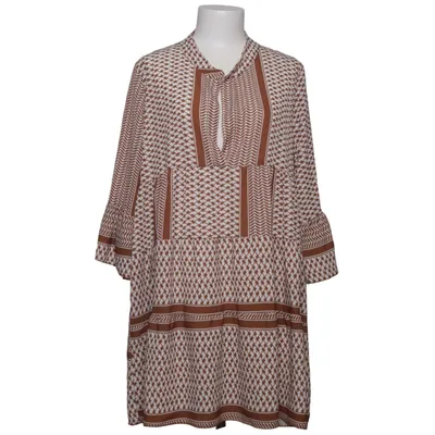 Kjole (Brun, Hvid) fra Mioni Elastan, Polyester