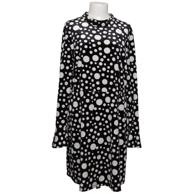 Jurk (Zwart, Wit) van Second Script Elastaan, Polyester