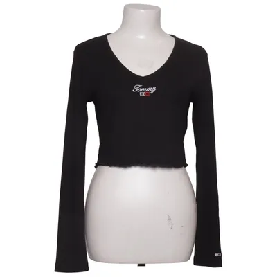 T-shirt à manches longues (Noir) de Tommy Hilfiger Jeans Élasthane, Polyester, Viscose