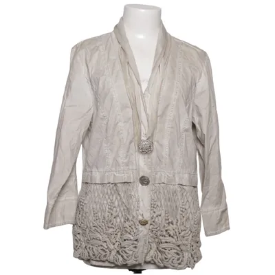 Jacket (Beige) from Elisa Cavaletti Cotton, Polyester