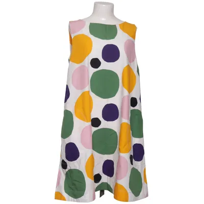 Kleid (Weiß, Mehrfarbig) von Marimekko x Uniqlo Baumwolle