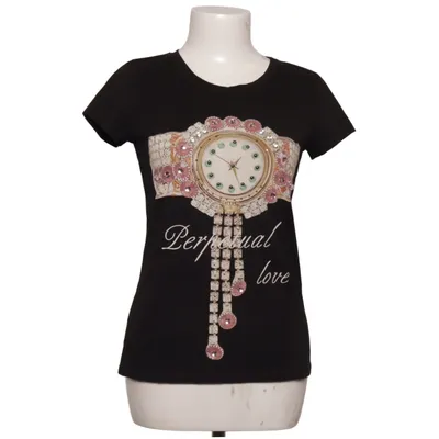 T-shirt (Black, Multicolored) from Monte Cervino Cotton, Elastane
