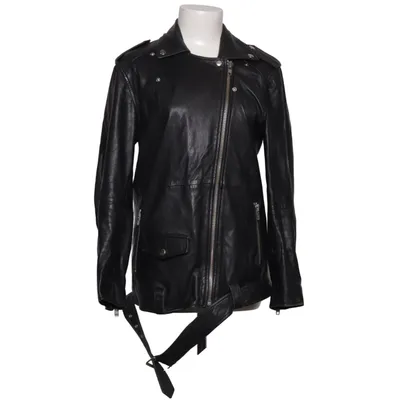 Biker jacket (Black) from Deadwood Leather, Polyester