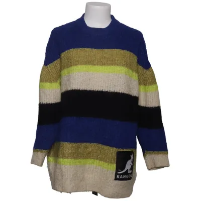 Sweater (Blue, Multicolored) from Kangol x H&M Acrylic, Elastane, Polyester, Wool