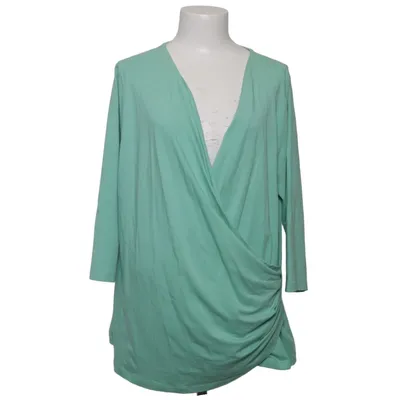 Wrap blouse (Green) from Promiss Cotton, Elastane, Modal