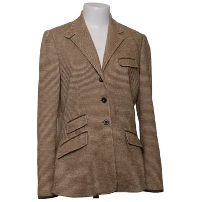 Blazer (Beige, Brown) from Ralph Lauren Cotton, Polyester, Wool