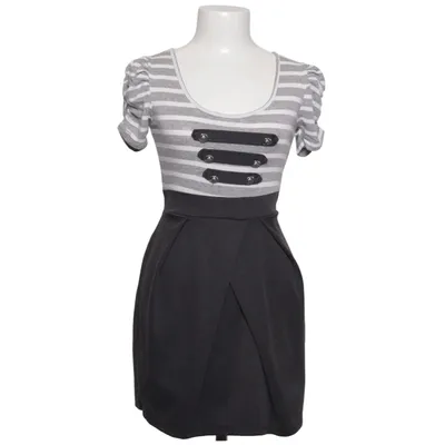 Dress (Gray, White)