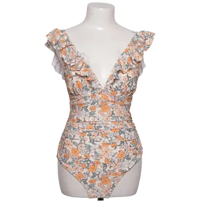 Swimsuit (Yellow, White, Multicolored) from Cupshe Elastane, Polyamide, Polyester