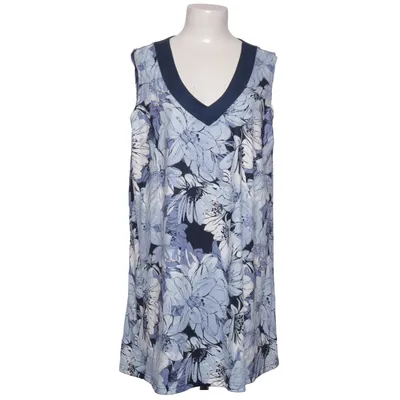 Dress (Blue, White) from Plus Size Elastane, Polyester