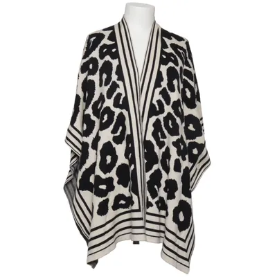 Poncho (Sort, Hvid) fra Miss Charm Bomuld, Polyamid, Polyester, Viscose, Uld