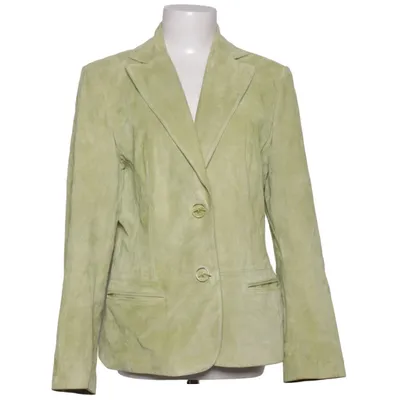 Læderblazer (Grøn) fra Betty Barclay Acetat, Læder
