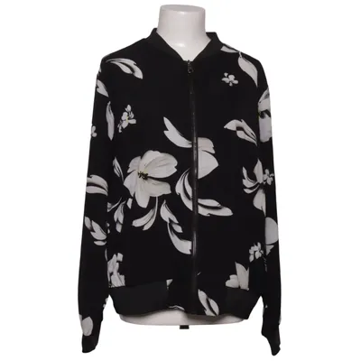 Bomberjack (Zwart, Wit) van ONLY Carmakoma Elastaan, Polyester