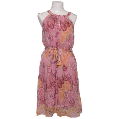 Halterneck-kjole (Pink, Orange, Flerfarvet) fra Kala Bomuld, Silke