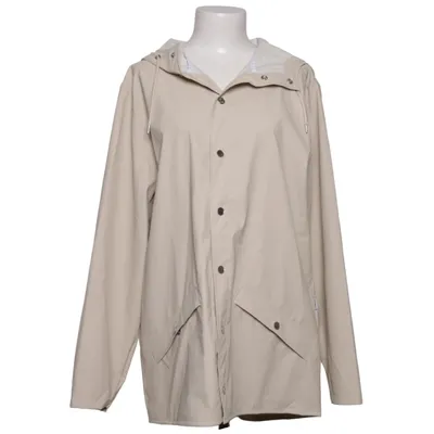 Regnfrakke (Beige) fra Rains Polyester, Polyurethan