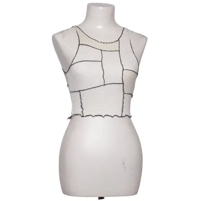 Top (White, Black) from Jaded London Acrylic, Cotton, Elastane, Polyester, Viscose