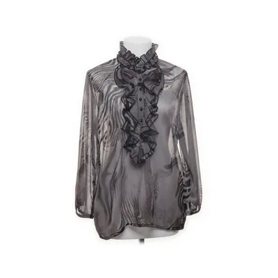 Blouse (Gray, Black) from Ze-Ze Concept Polyester
