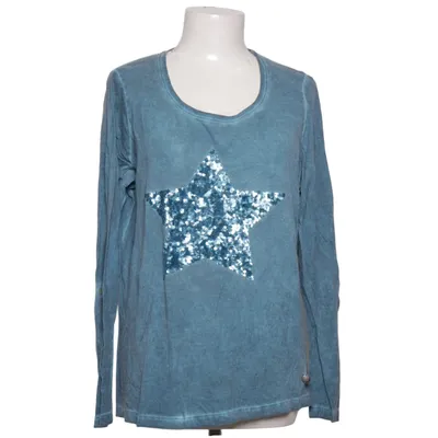 Long sleeve T-shirt (Blue) from Manguun Cotton, Modal