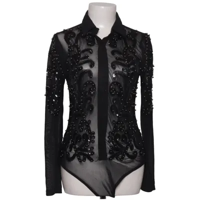 Body (Black) from Drôle de Copine Elastane, Polyester