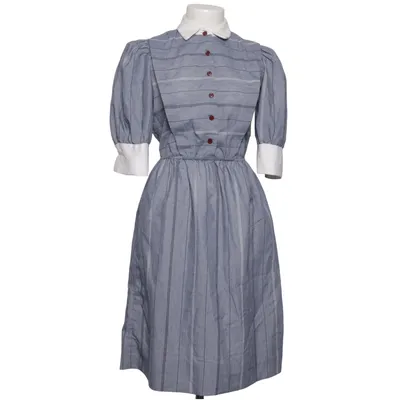 Shirt dress (Blue, White)