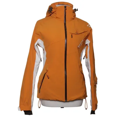 Ski jacket (Orange, White) from Salomon Elastane, Polyamide, Polyester