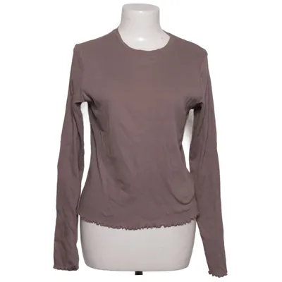Langærmet t-shirt (Brun) fra Mazine Elastan, Økologisk bomuld