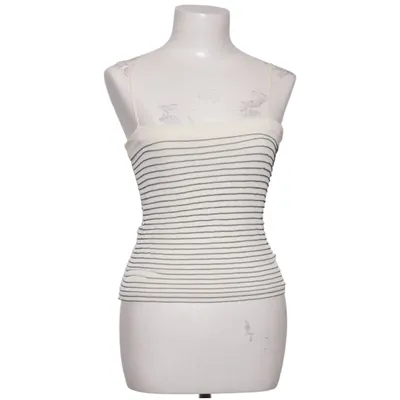 Tank­top (Weiß, Schwarz) von Giorgio Armani Polyester, Viskose