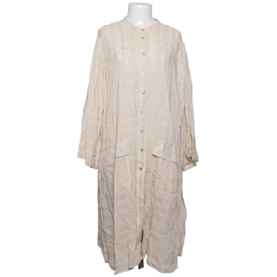Skjortklänning (Beige) från Selection by Ulla Popken Bomull, Linne, Lyocell, Viskos