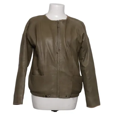 Leather jacket (Beige) from Humanoid Cotton, Leather
