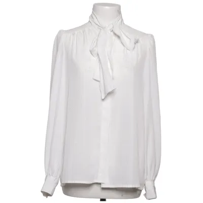 Pussy bow blouse (White) from Rodier Paris Polyester