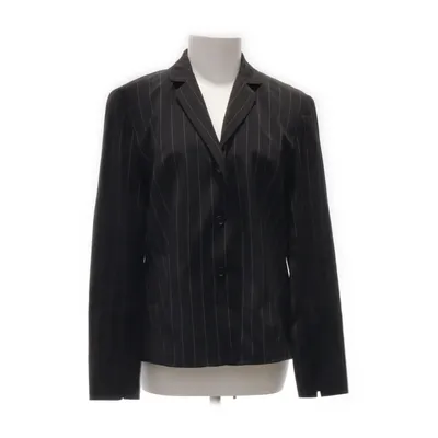 Blazer (Zwart, Wit) van Suzanna Elastaan, Polyester, Viscose