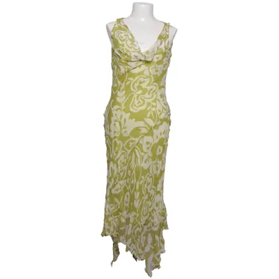 Maxi dress (Green, White) from Carolina Herrera