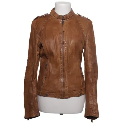 Veste en cuir (Marron) de Gipsy Coton, Cuir, Polyester