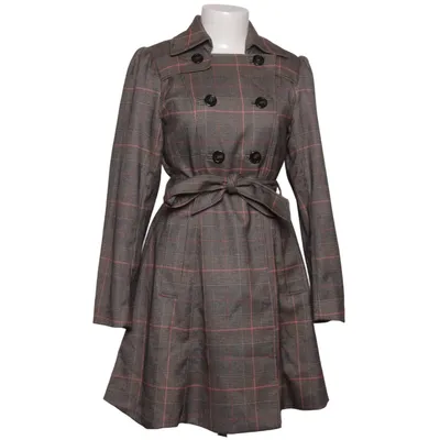 Trenchcoat (Grå, Flerfärgad) från H&M Elastan, Polyester, Viskos