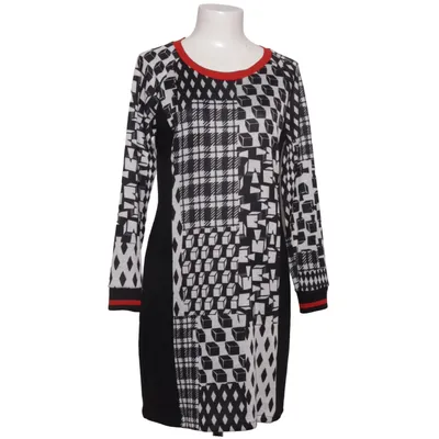 Dress (Black, White, Red) from Klaus Modelle Acrylic, Elastane, Polyester, Viscose, Wool