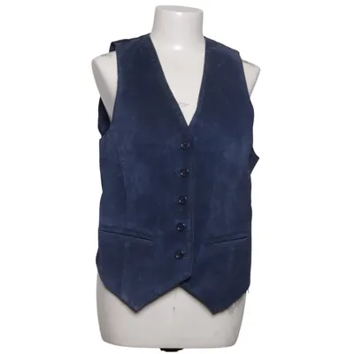 Gilet en cuir (Bleu) de BB Dakota Cuir, Nylon