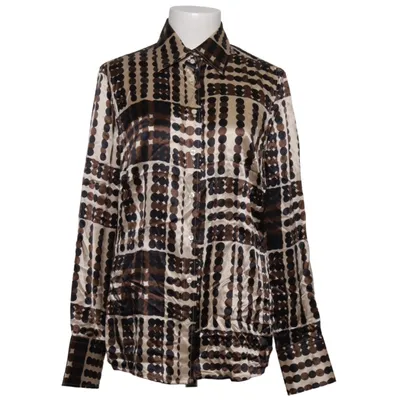 Bluse (Beige, Brun, Sort) fra 0039 Italy Silke