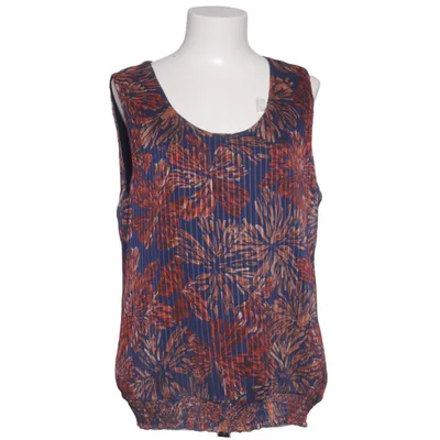 Top (Blue, Orange) from Lala Elastane, Polyester, Viscose